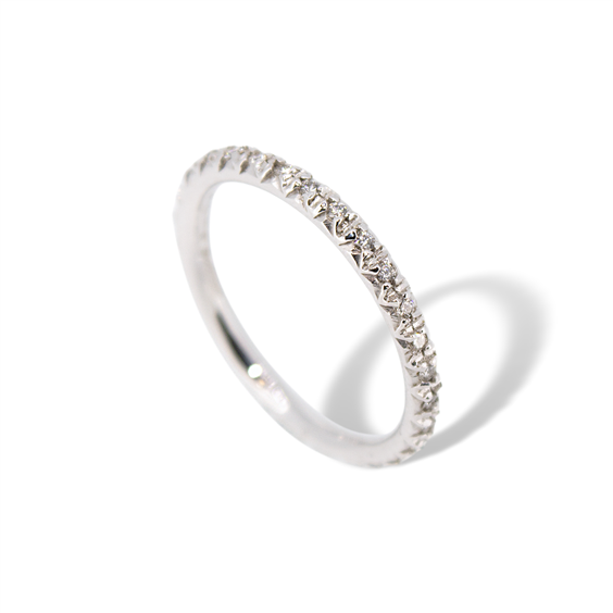Ring Idee Preziose Gioielli Woman in White Gold Diamante 14 Ct NRMLE - NRMLE